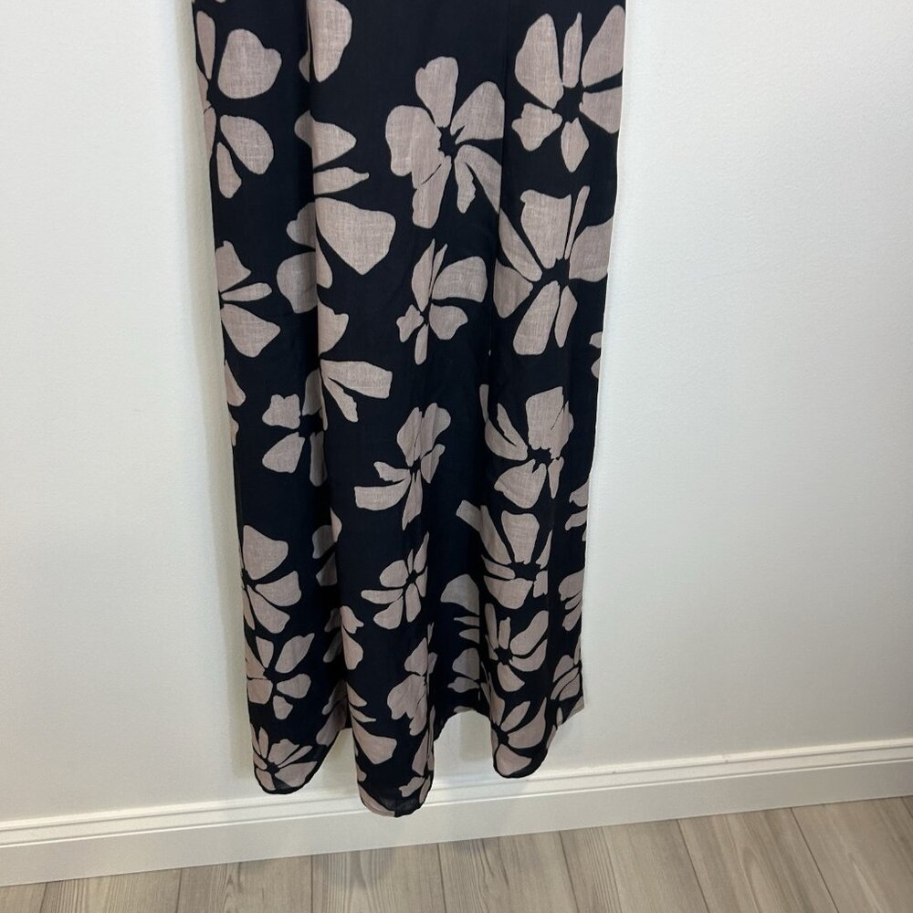NWT Indikah Lillia Size XS Floral A-Line Maxi Dress Cotton Blend - Picture 6 of 11